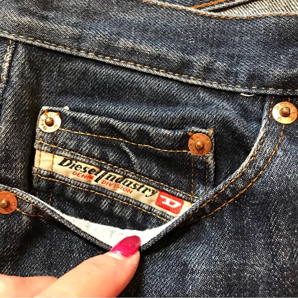 Diesel Industry blue cotton button fly jeans 31 x 28 - Picture 2 of 8